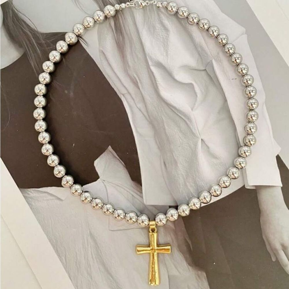 Bohemian cross necklace A987 - Picture 1 of 4